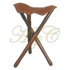 Banquillo Fabricado Piel Vaqueta 70 Cm 
