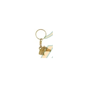 Llavero cabeza caballo cadena bronce