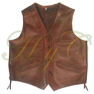Chaleco Monteria Fabricado Piel Ternera Natural