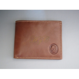 Cartera Caballero Piel Vaqueta Color Marr&oacute;n