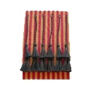 Clinera fabricada cerda natural 3 piezas color negro 6 uds con trenza