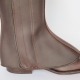 polaina velcro cremallera piel vacuno engrasado