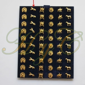 Pin Dorado Caballo Corriendo