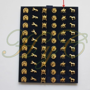 Pin Dorado Caballo Jinete