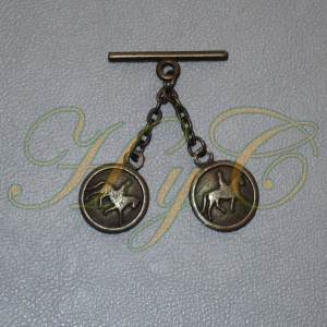 Caireles Caballo y Jinete Bronce 2 piezas (pack 10 uds)