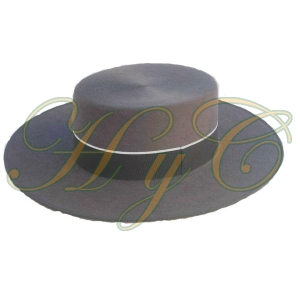 Sombrero Cordobes Ala Ancha Lana 100% Color Uranio