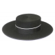 Sombrero Cordobes Ala Ancha Lana 100% Color Negro