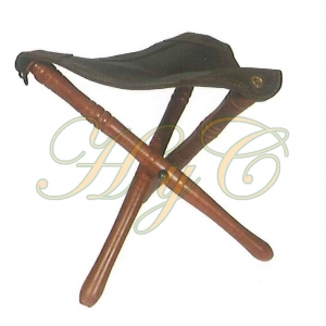 Banquillo Fabricado Piel Vacuno Engrasado 50 Cm