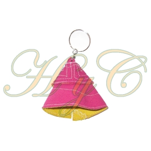 Llavero Capote Torero Peque&ntilde;o Tela Fucsia