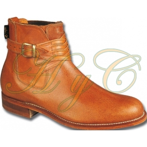 Bota moldeada Fuelle Cruzada piel Ternera flor