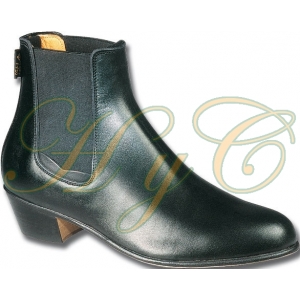 Botin Cubano Baile Elastico Piel Vacuno