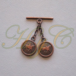 Caireles Caballo y Jinete Cobre 2 piezas (pack 10 uds)